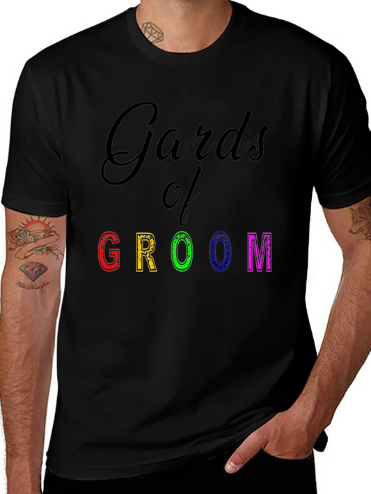 Gards of Groom Crew T-Shirt - Fun Wedding Party Tee