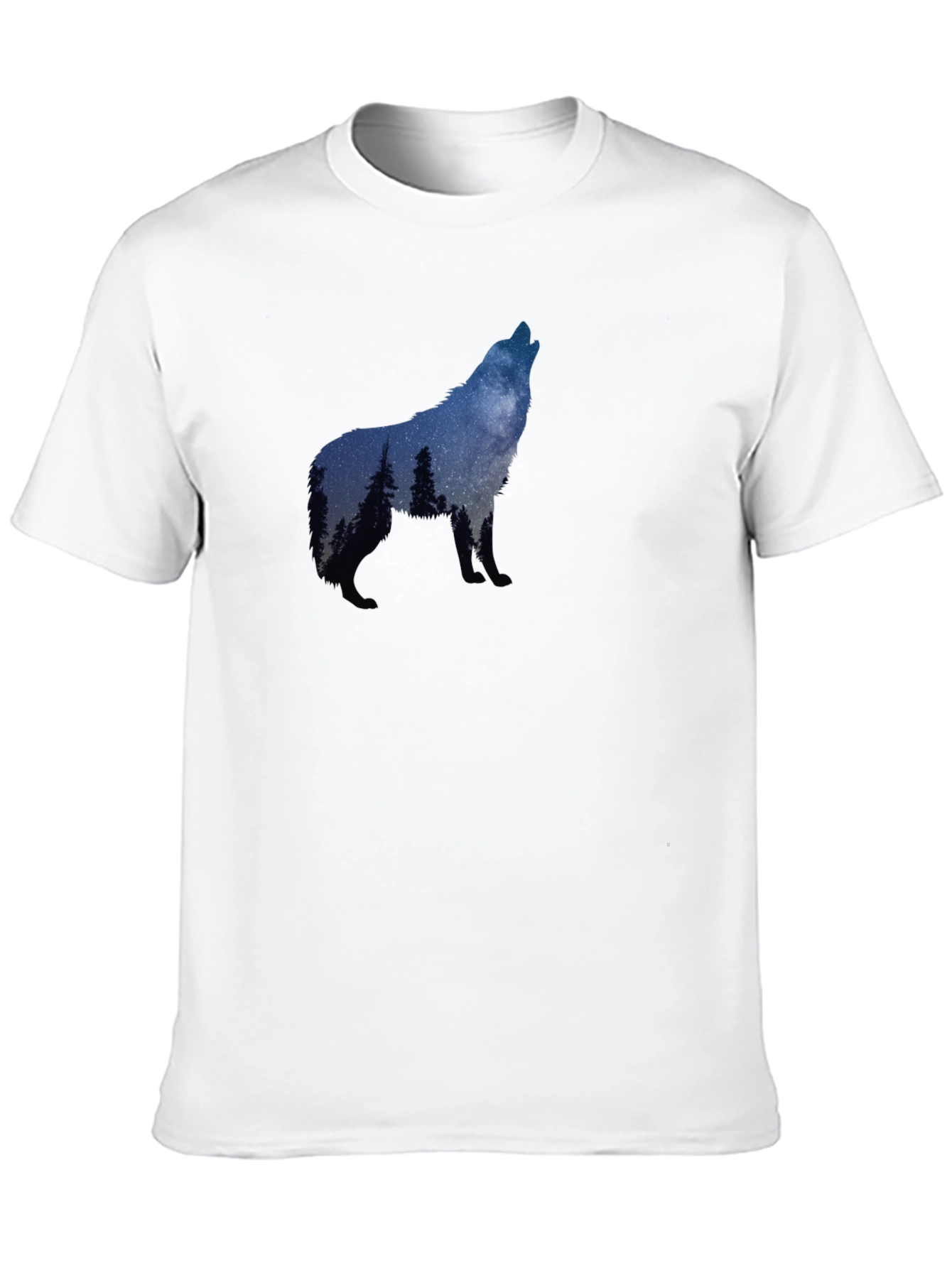 Wolf Howling Silhouette T-Shirt - Nature Graphic Tee