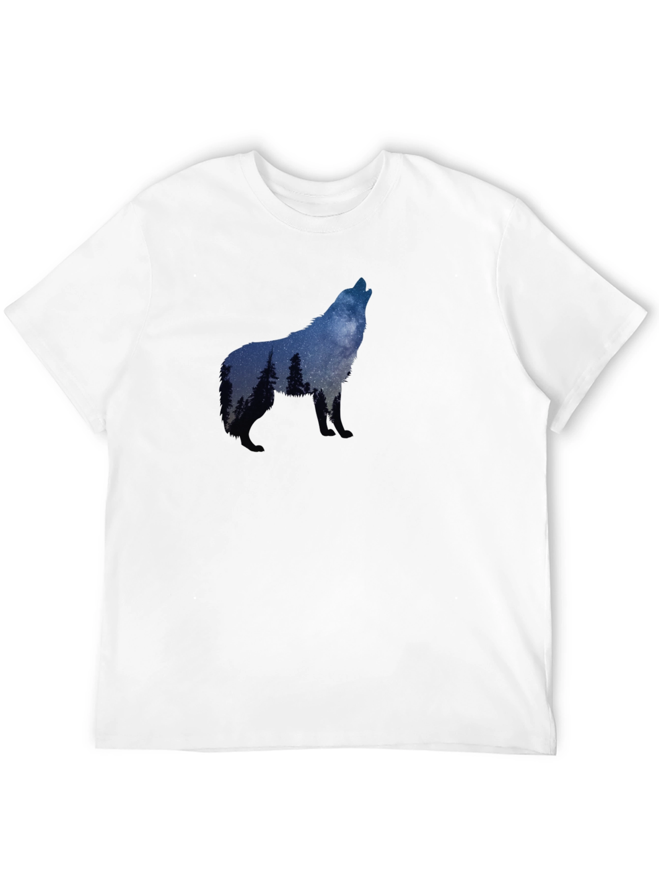 Wolf Howling Silhouette T-Shirt - Nature Graphic Tee