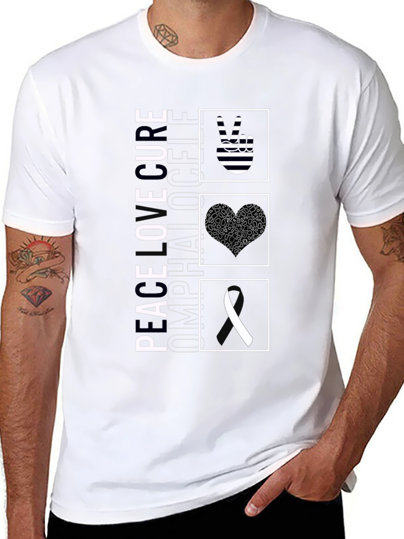 Peace Omphalocele Awareness T-Shirt
