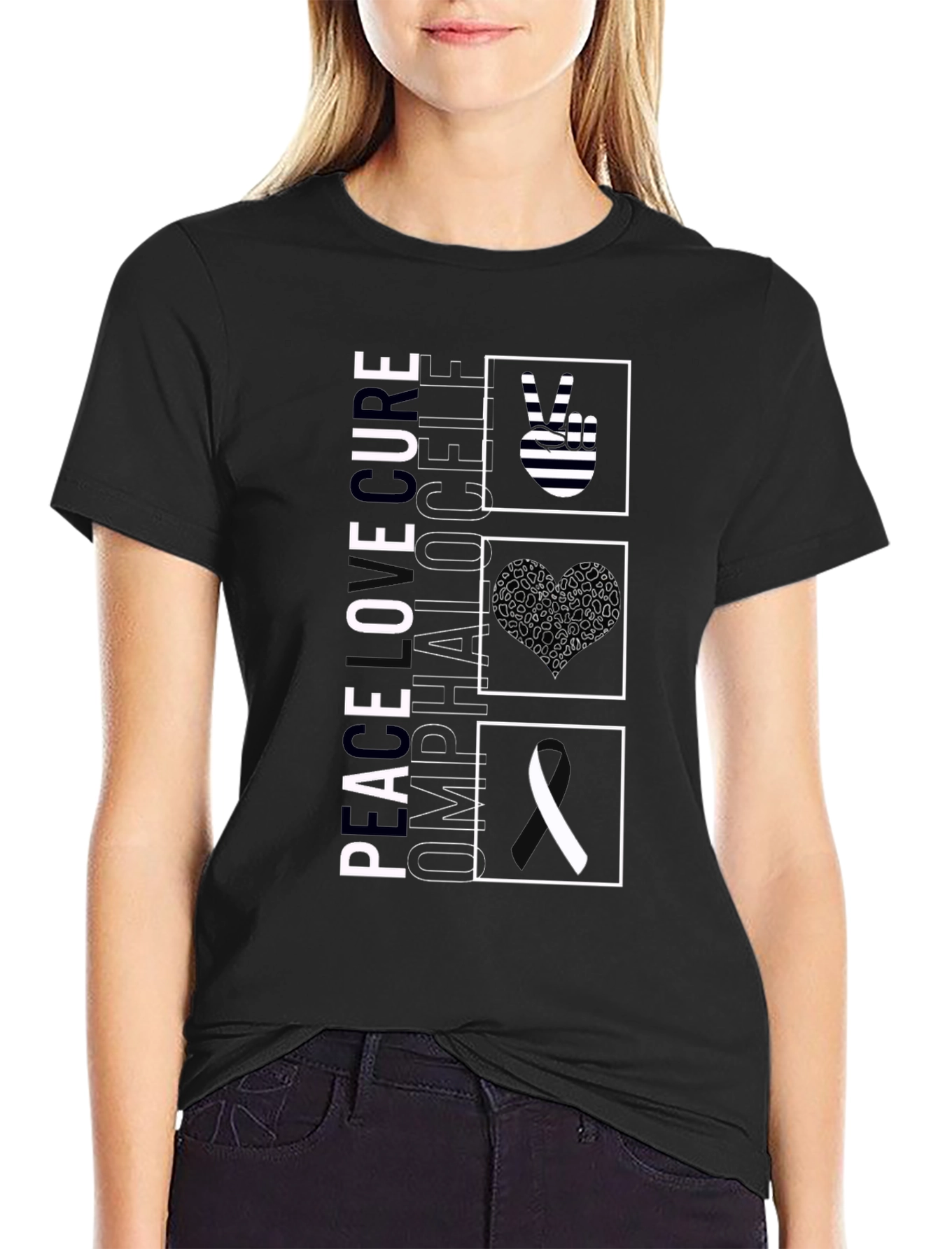 Peace Omphalocele Awareness T-Shirt