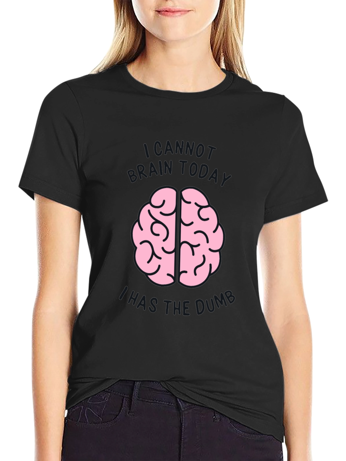 Brain Dumb Tee - Funny Graphic Novelty Shirt