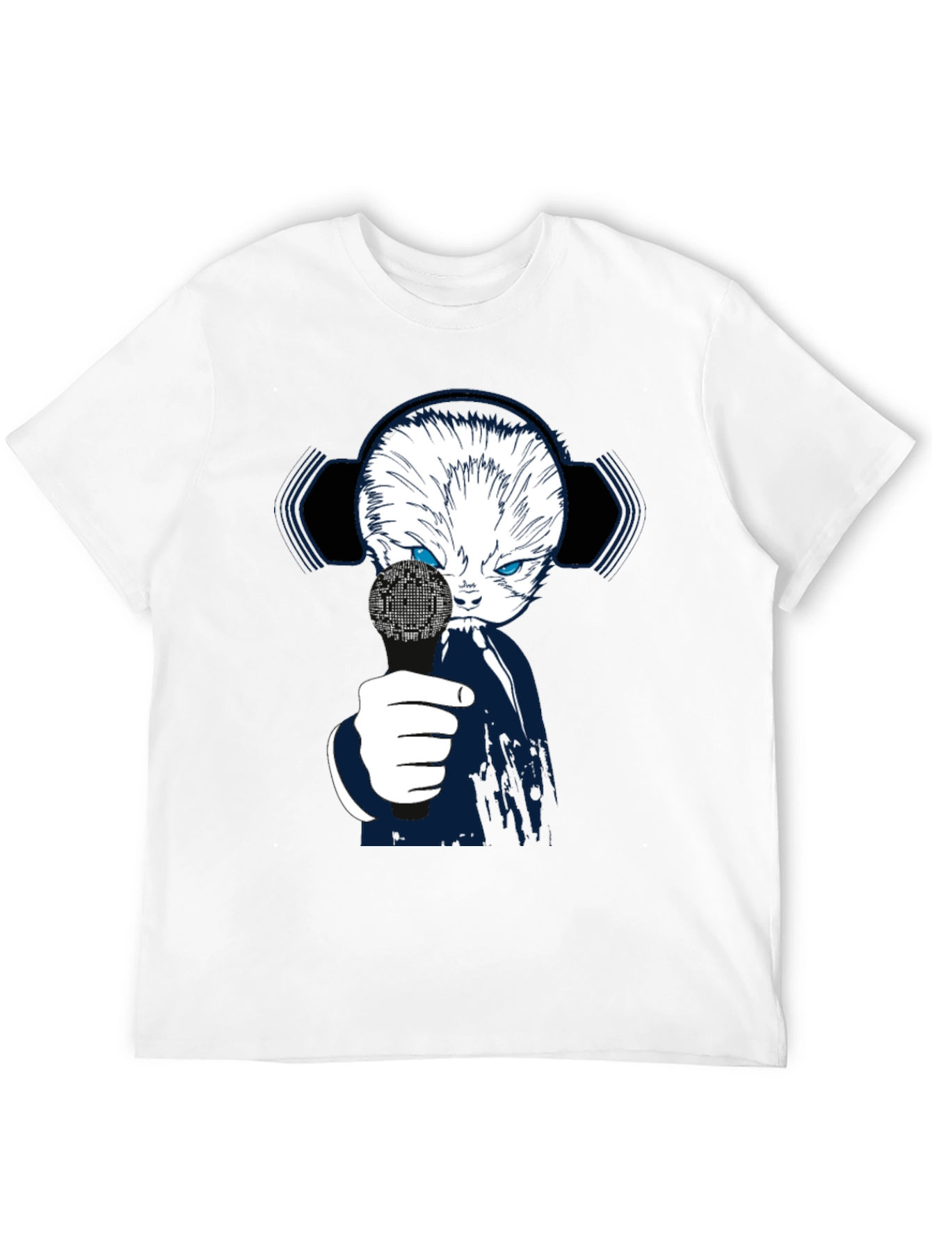Tech Cat Graphic T-Shirt - Black