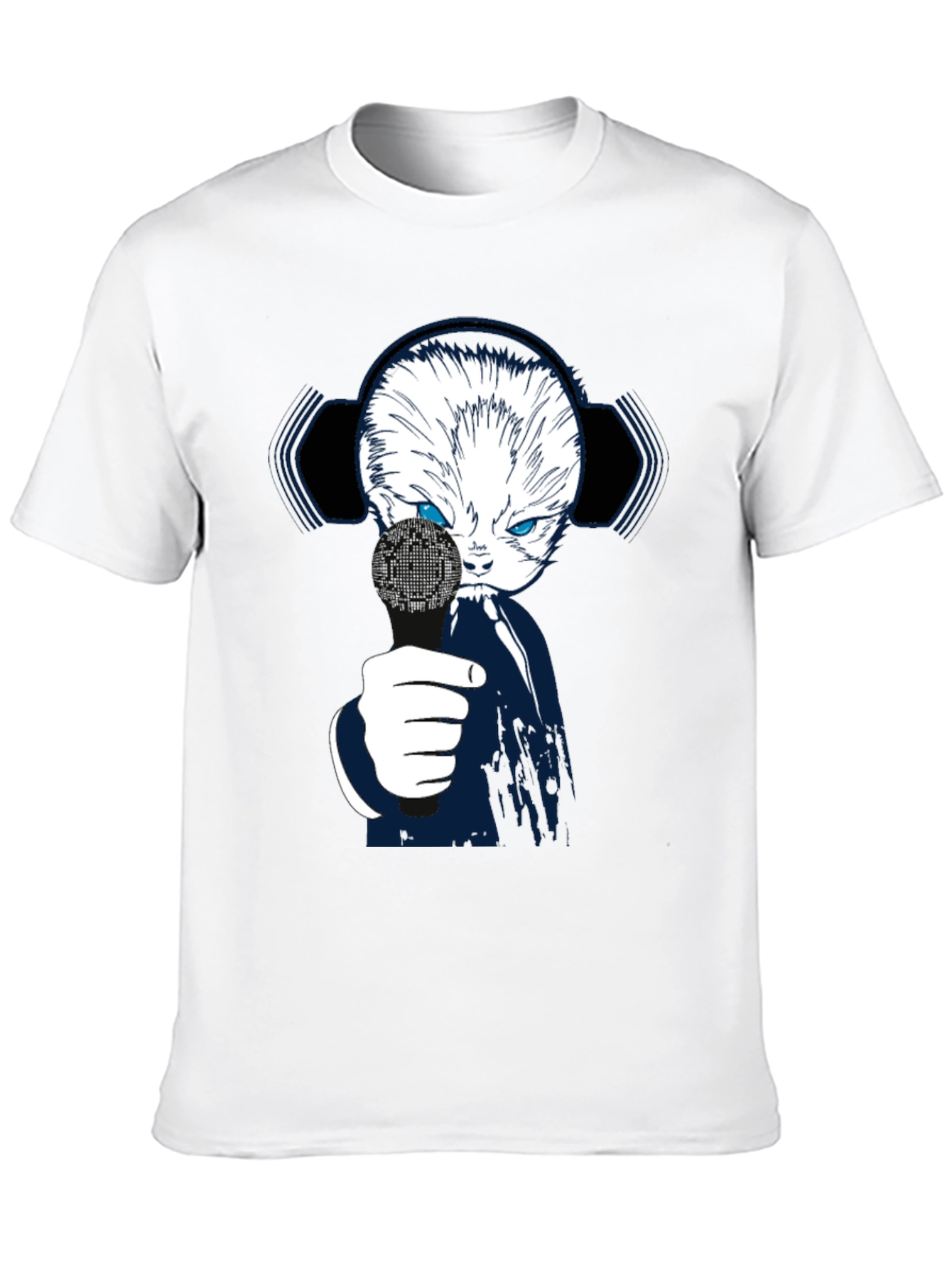 Tech Cat Graphic T-Shirt - Black