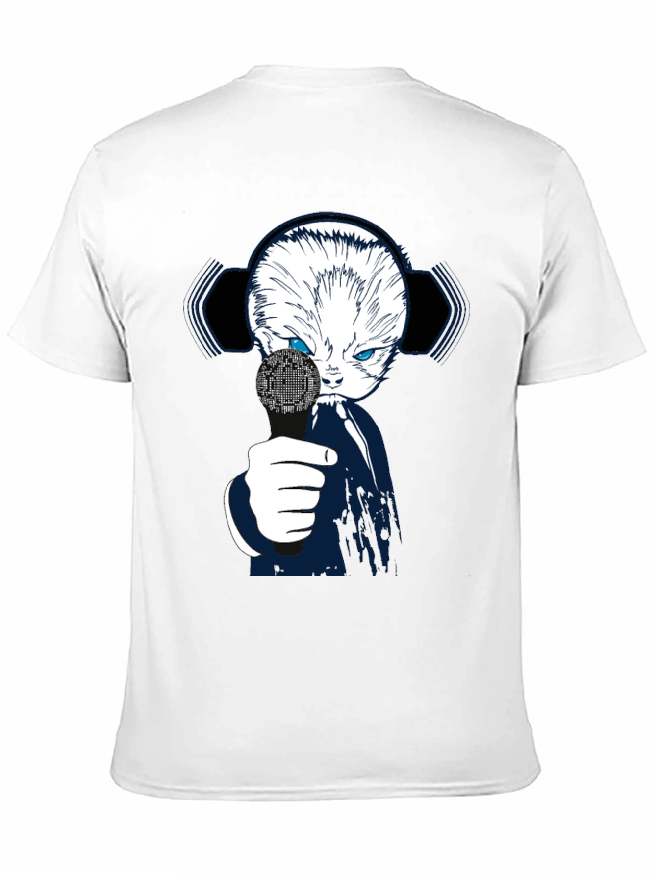 Tech Cat Graphic T-Shirt - Black