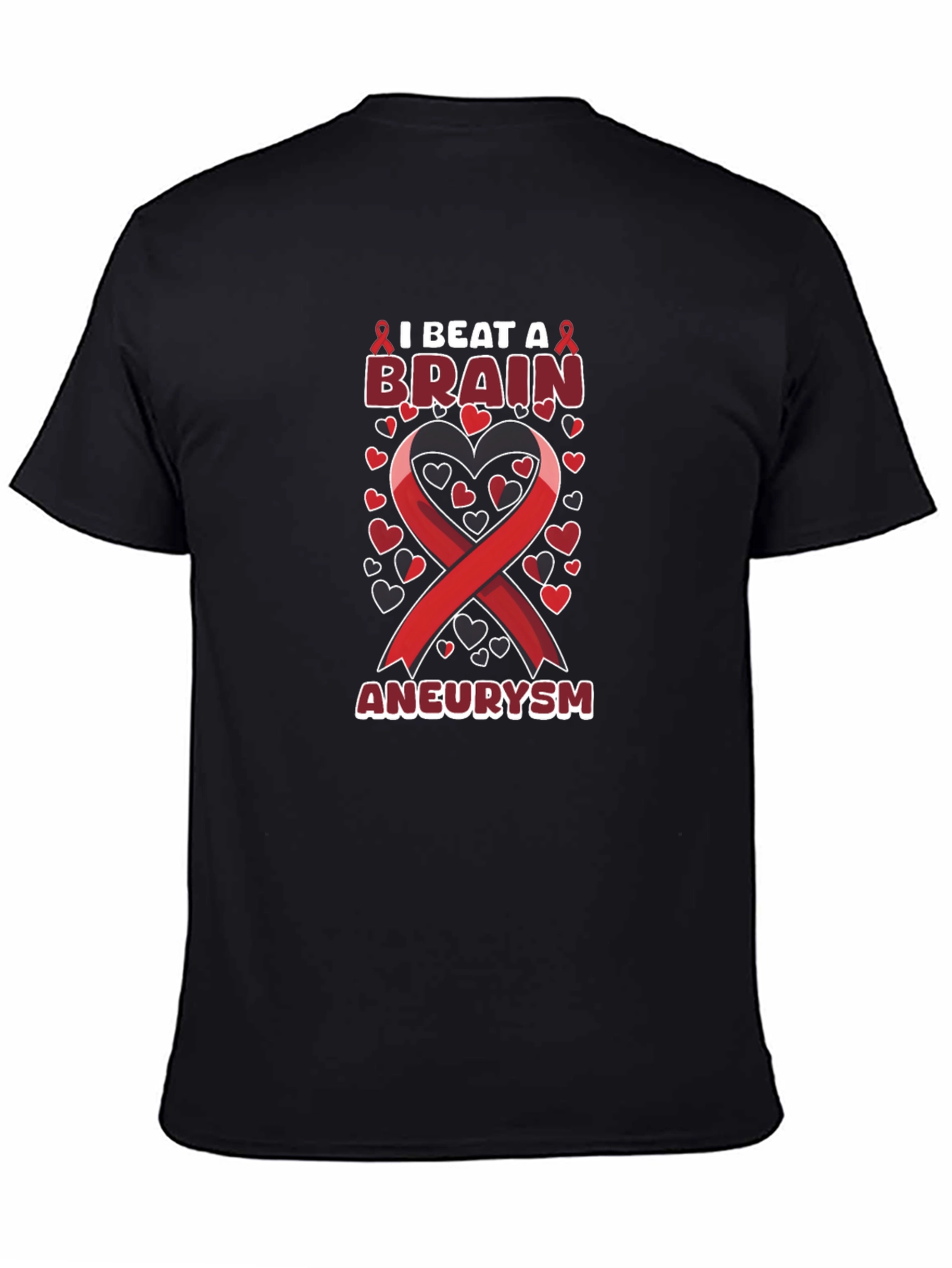 I Beat A Brain Aneurysm Ribbon T-Shirt