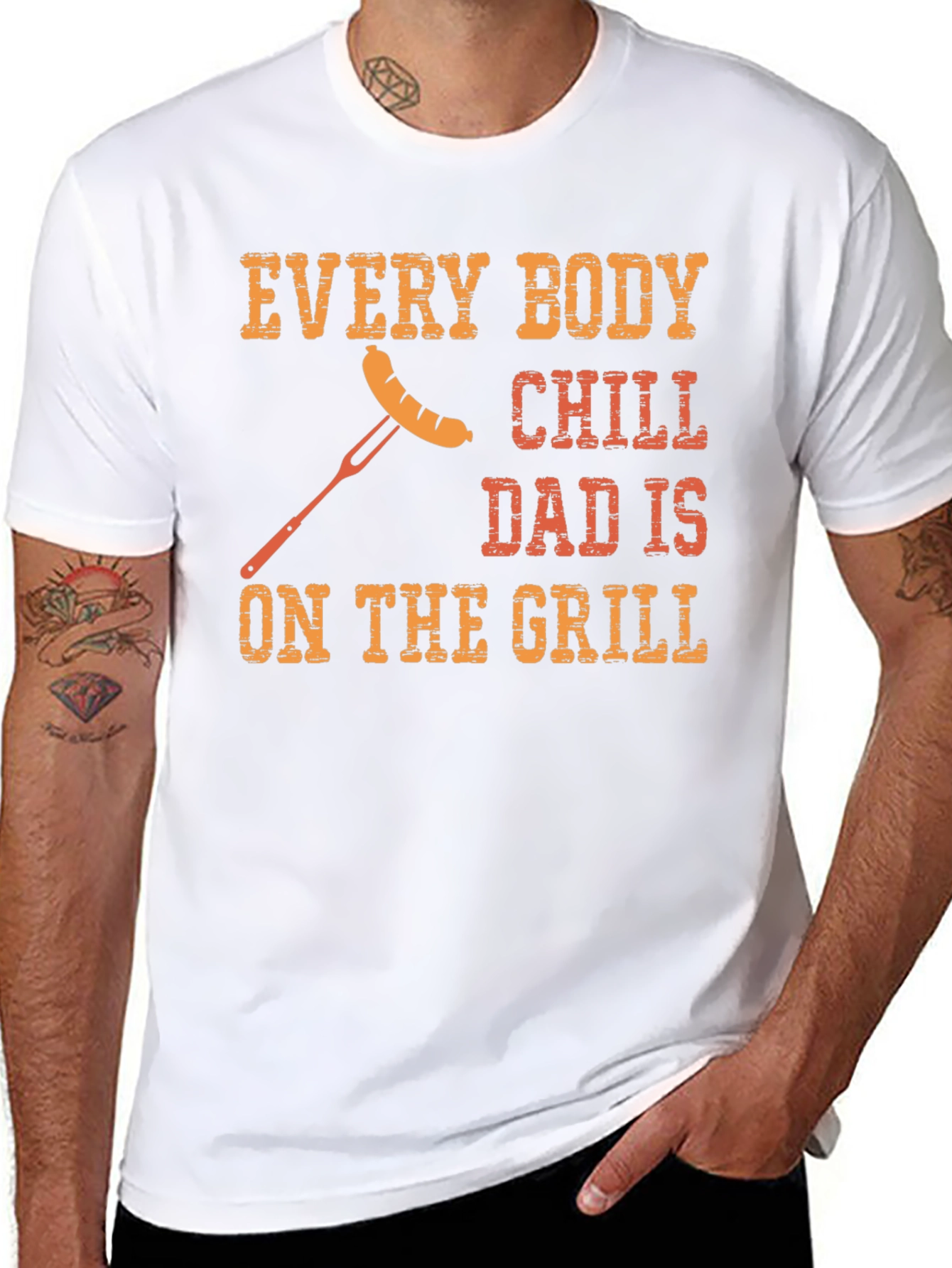 Dads Grill T-Shirt - Funny BBQ Summer Tee