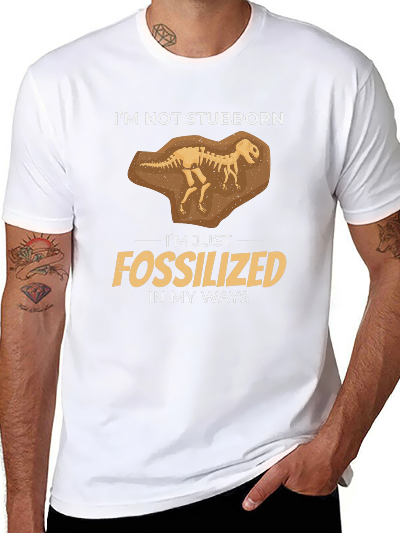 Fossilized Funny Graphic T-Shirt