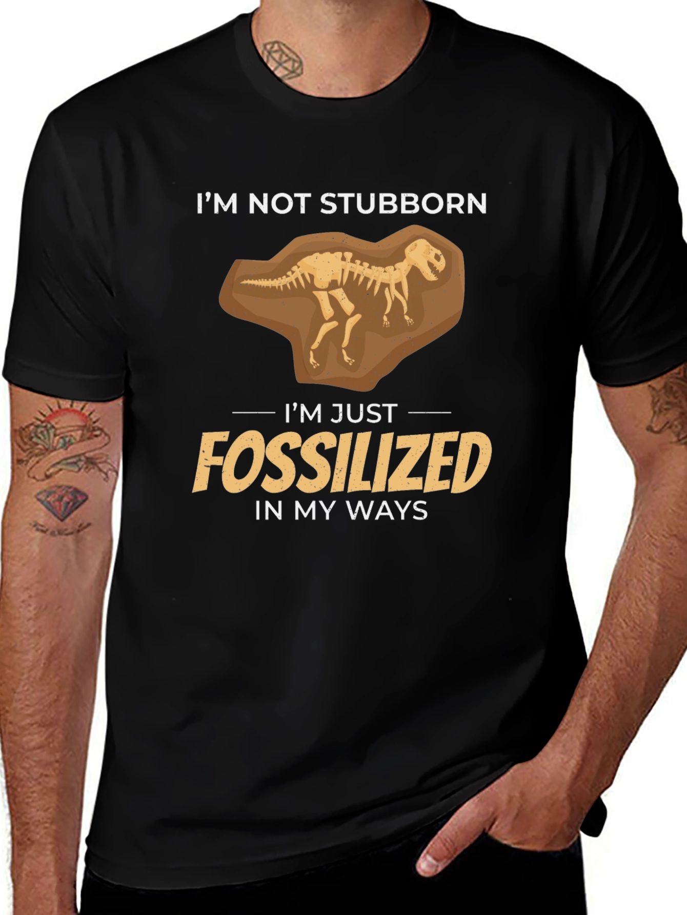 Fossilized Funny Graphic T-Shirt