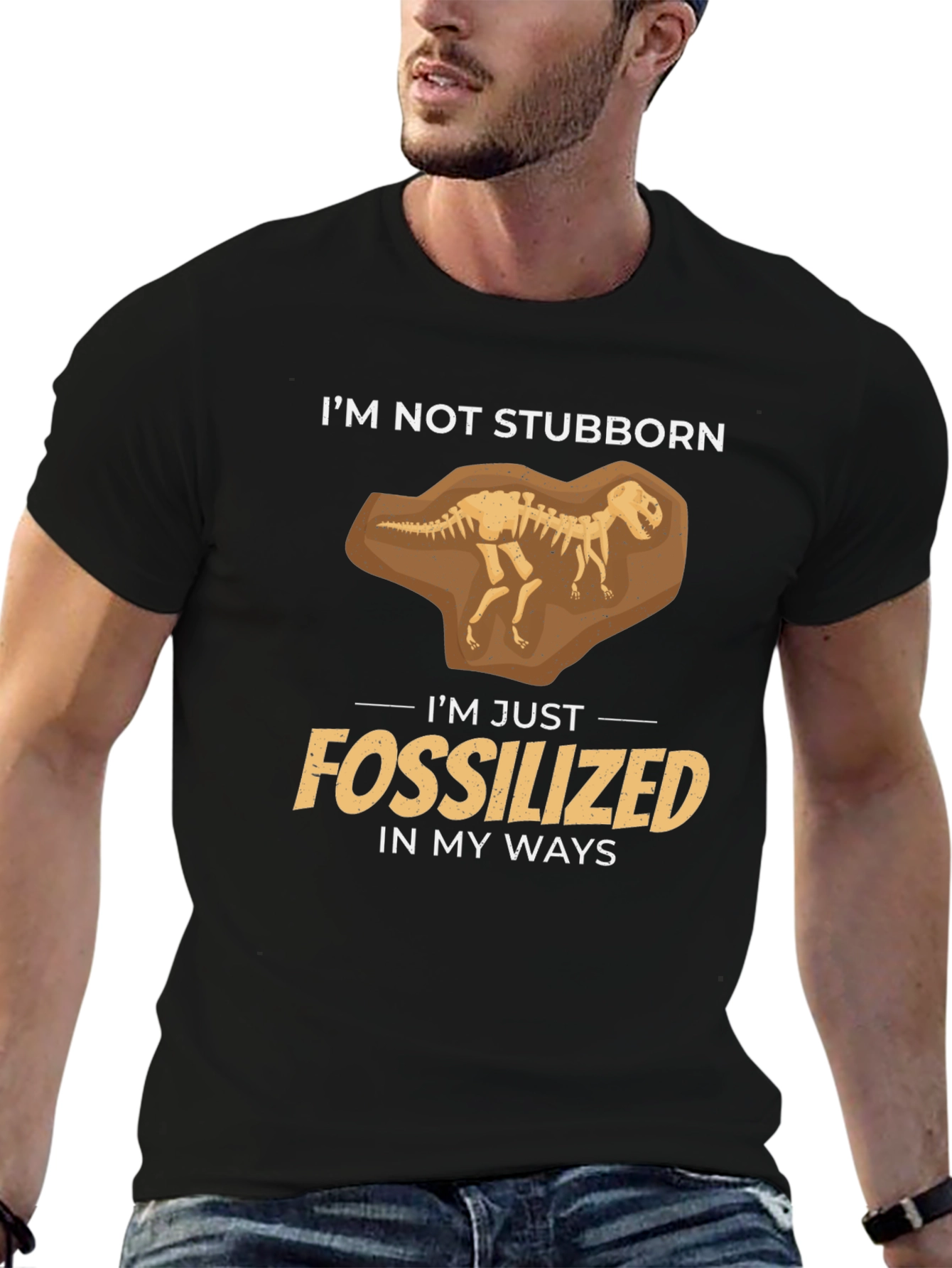 Fossilized Funny Graphic T-Shirt
