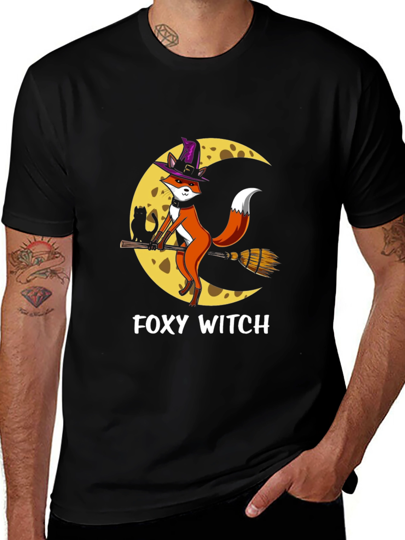 Foxy Witch T-Shirt - Halloween Costume Tee