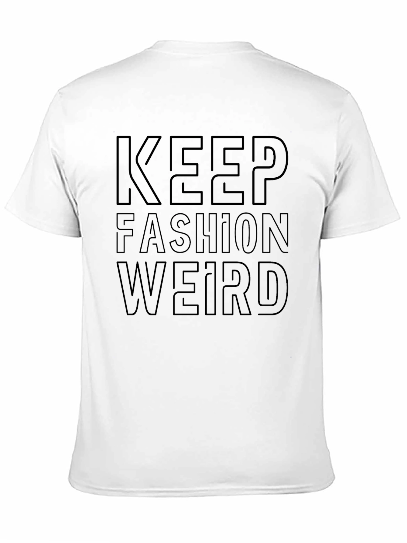 Keep Fashion Weird Black Graphic Tee