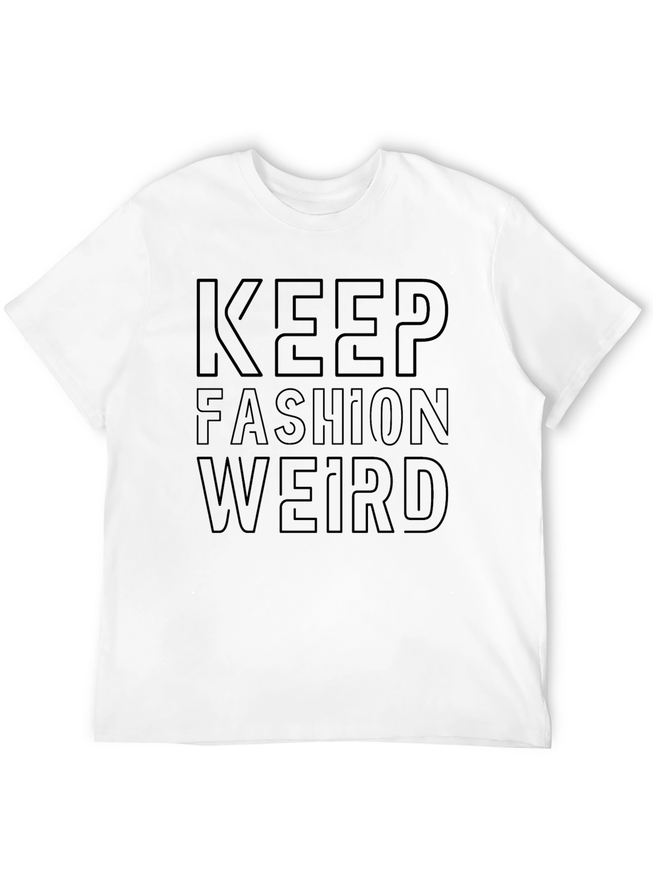 Keep Fashion Weird Black Graphic Tee