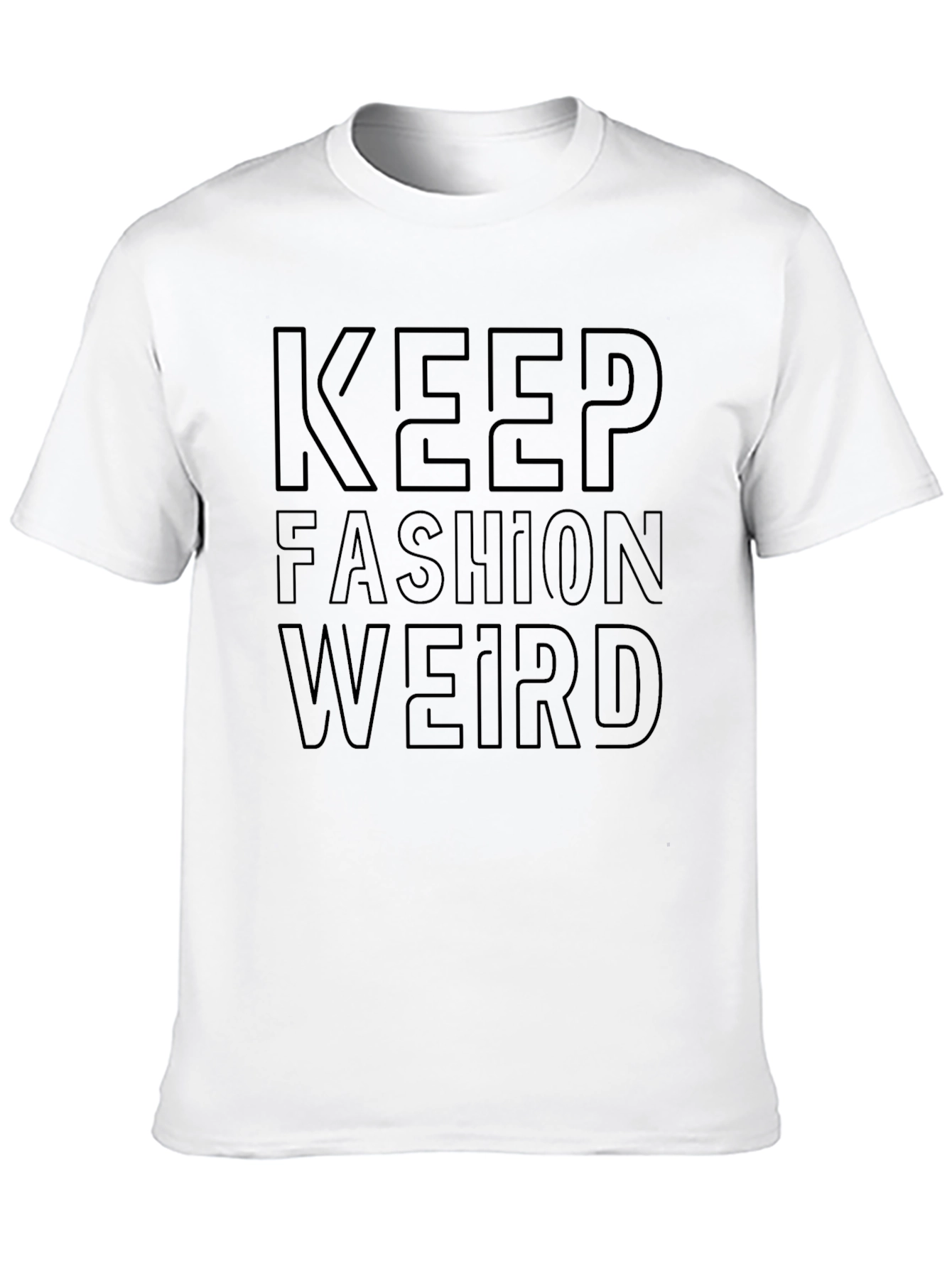 Keep Fashion Weird Black Graphic Tee