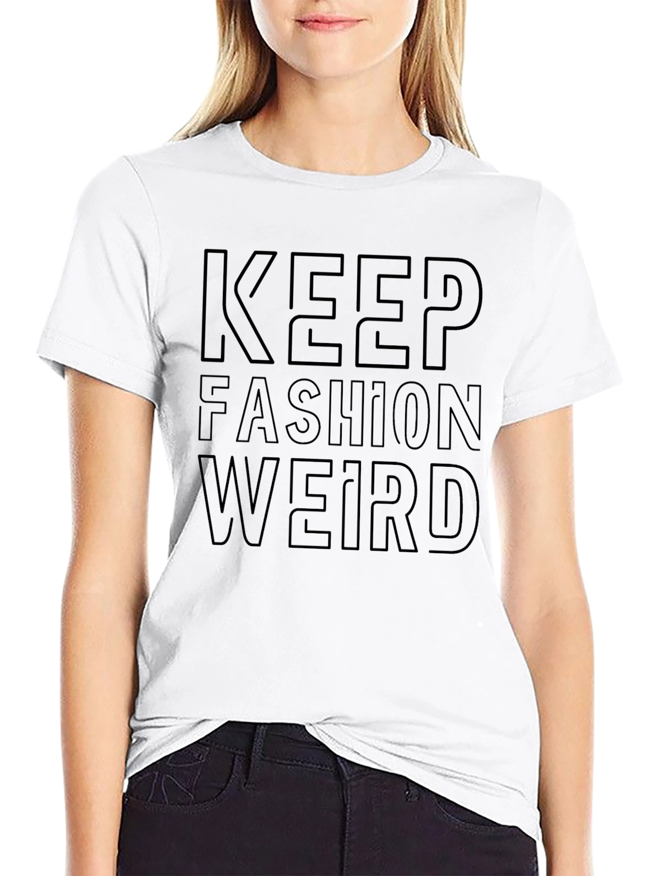 Keep Fashion Weird Black Graphic Tee