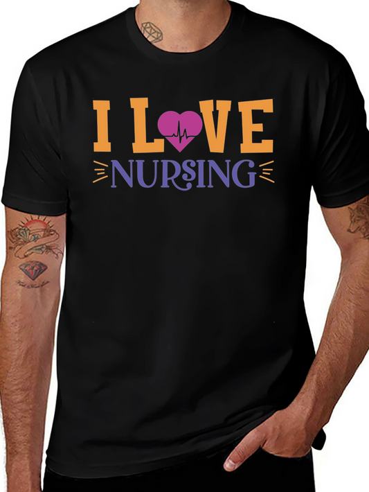 I Love Nursing Graphic T-Shirt