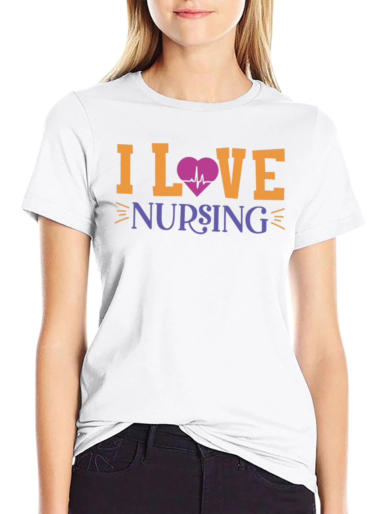 I Love Nursing Graphic T-Shirt