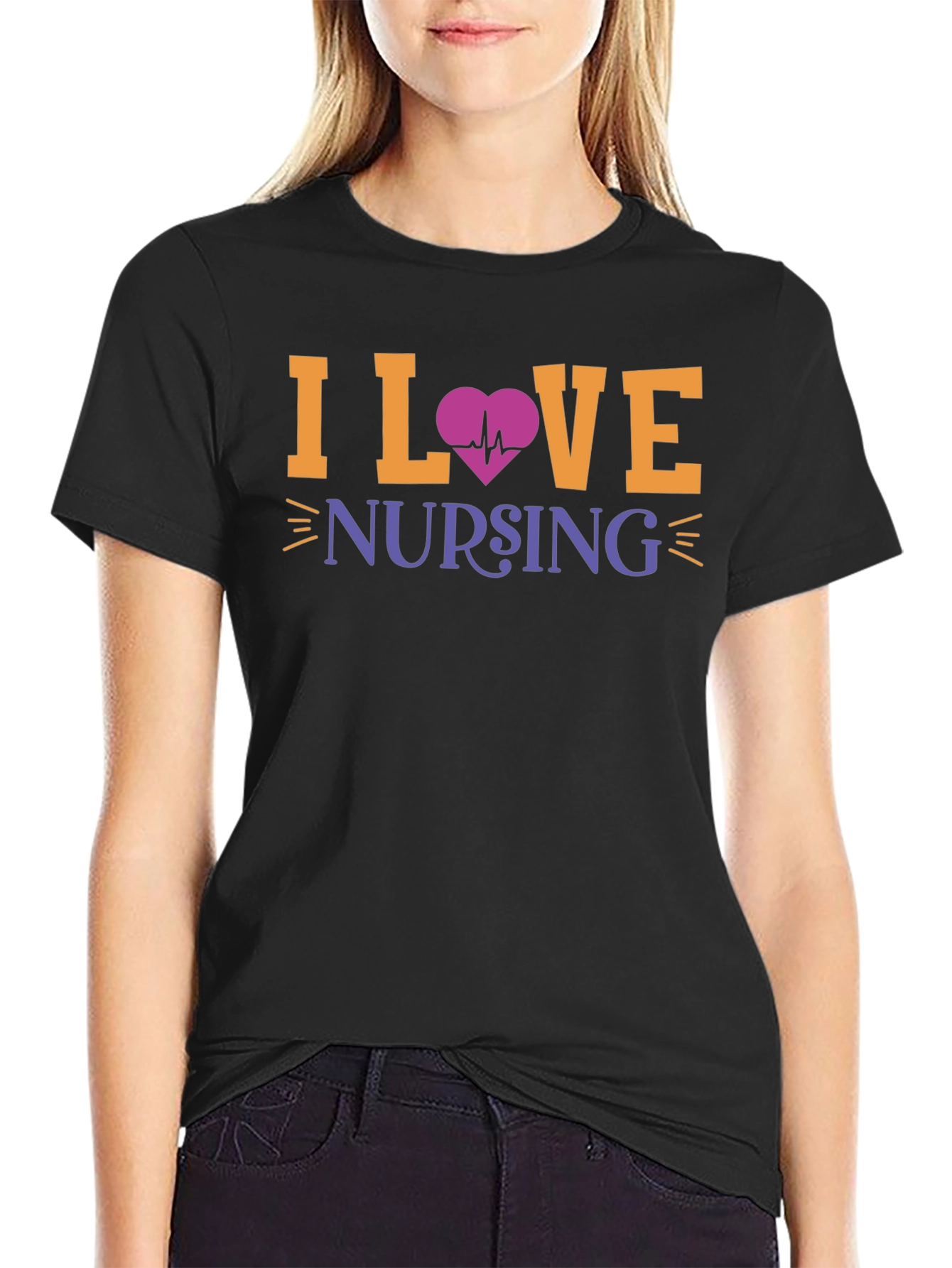 I Love Nursing Graphic T-Shirt