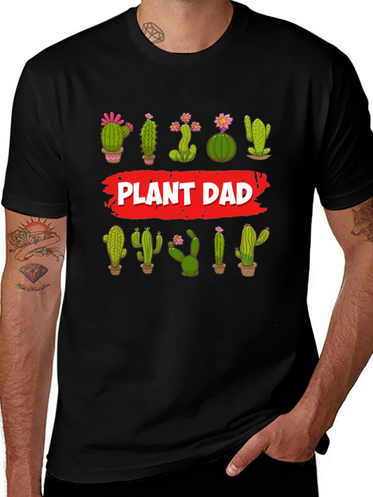 Plant Dad Cactus T-Shirt - Gardener Tee