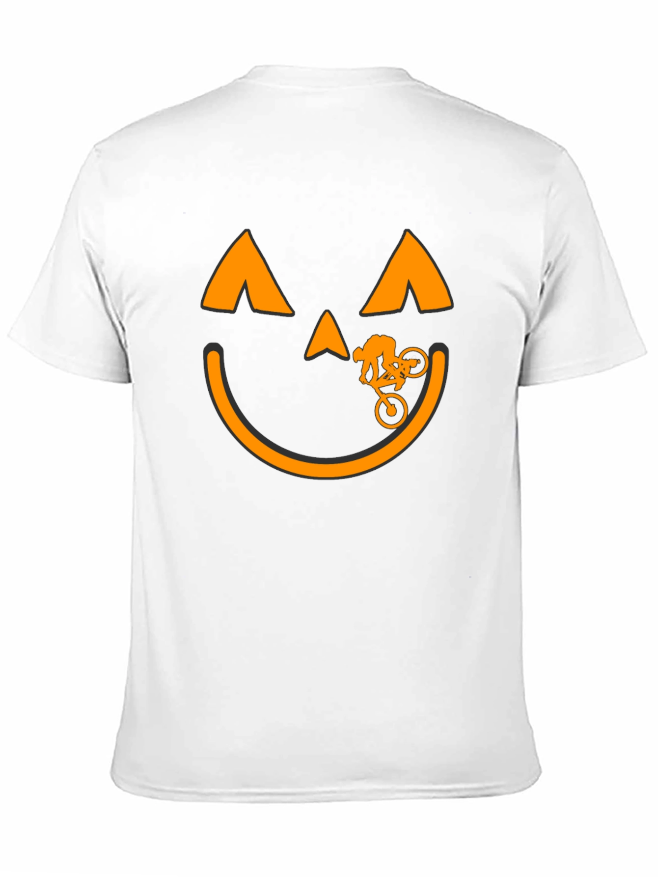 Halloween Pumpkin Biker T-Shirt
