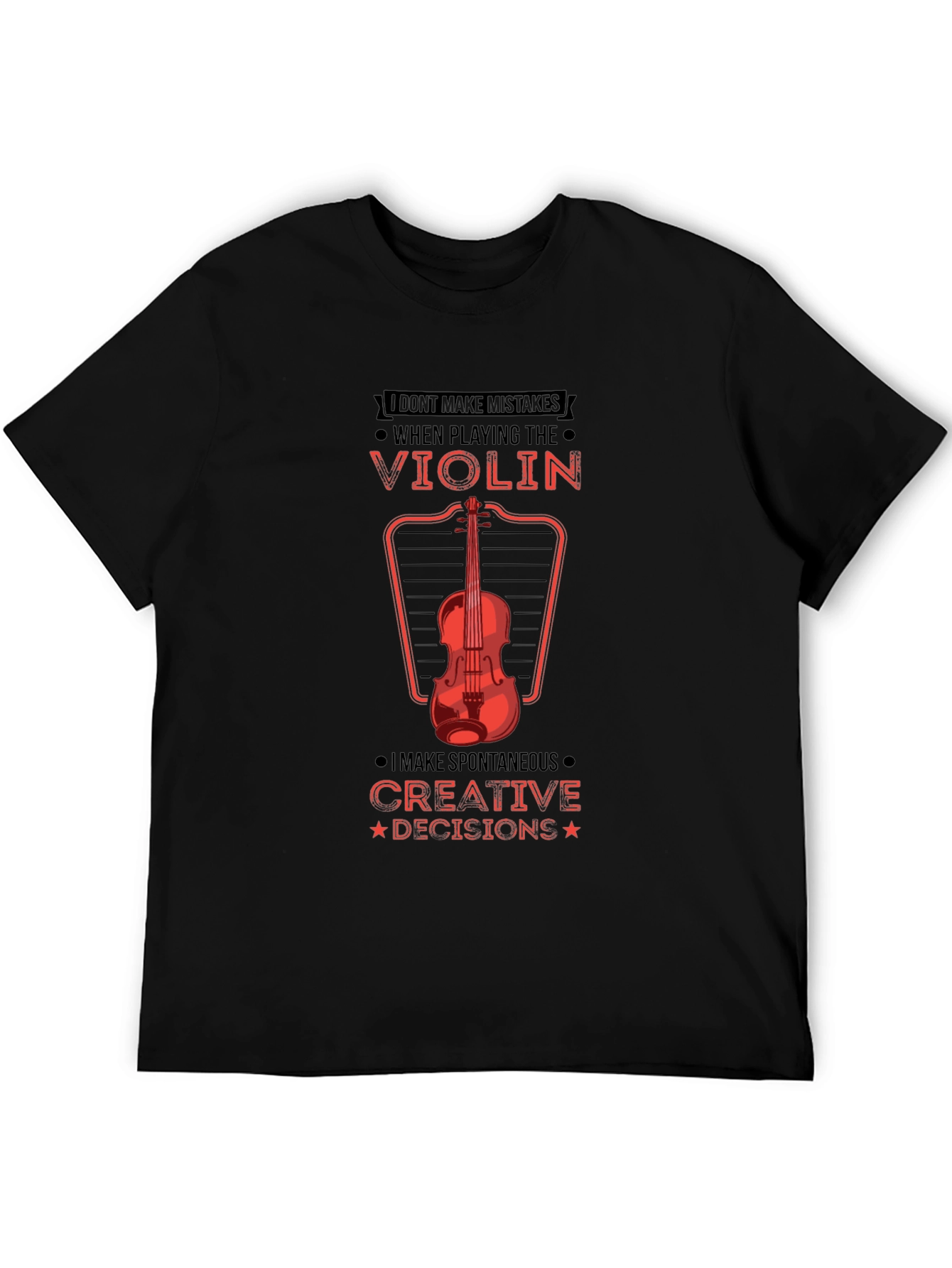 Violin Player Graphic Tee - Creative Decisions!