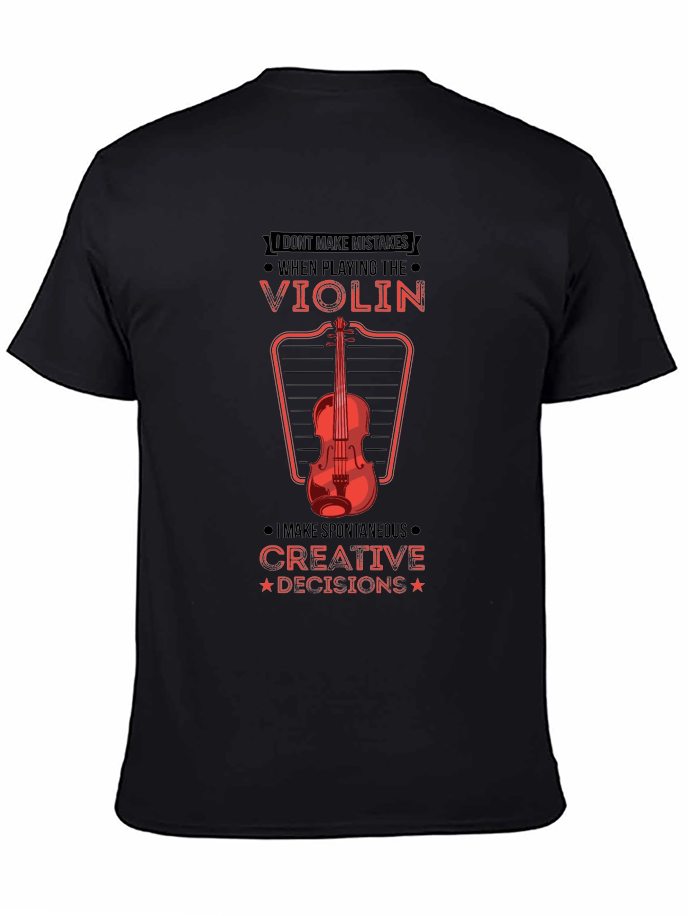 Violin Player Graphic Tee - Creative Decisions!