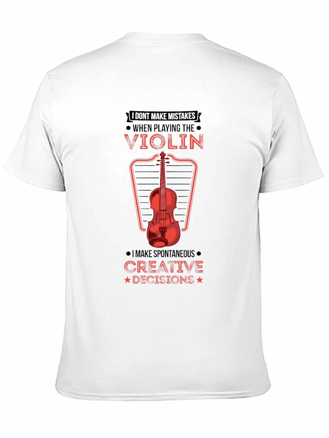 Violin Player Graphic Tee - Creative Decisions!