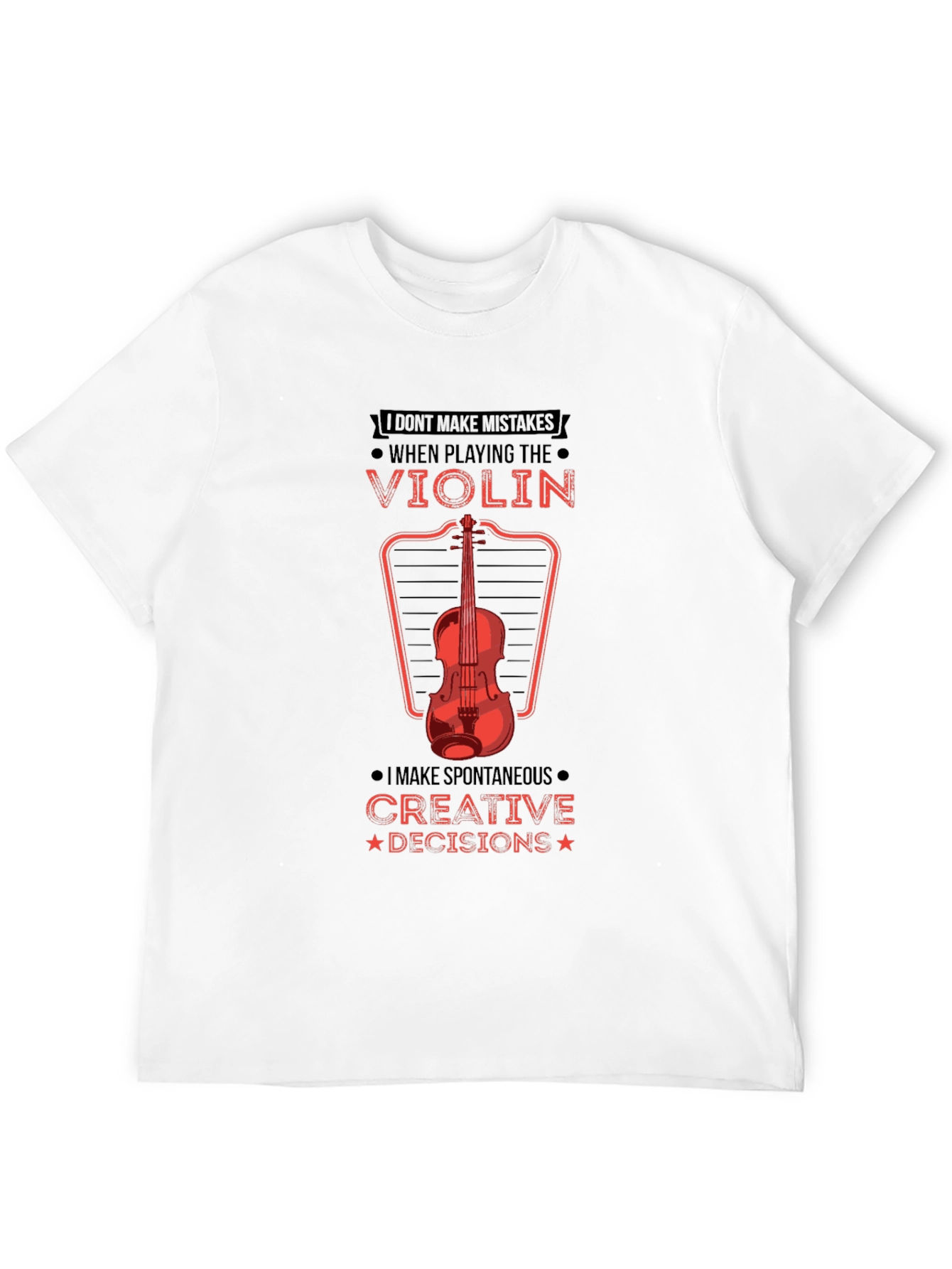 Violin Player Graphic Tee - Creative Decisions!