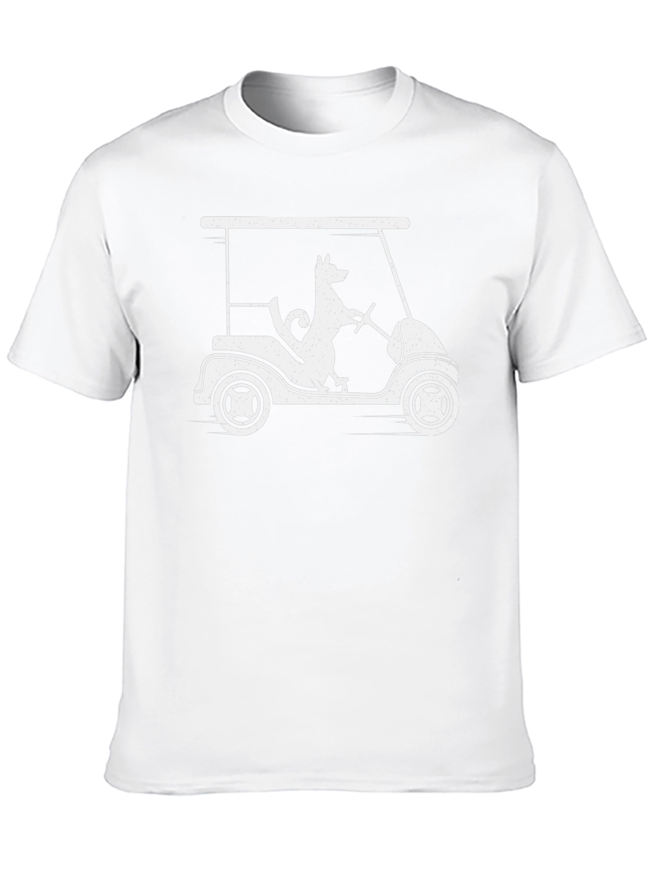 Dog Golf Cart T-Shirt - Humorous Graphic Tee