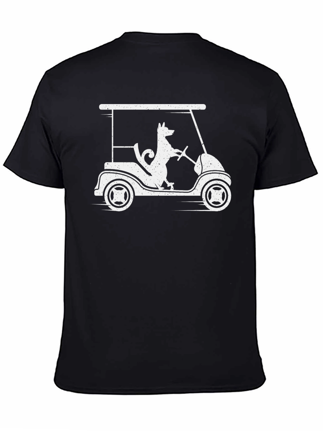 Dog Golf Cart T-Shirt - Humorous Graphic Tee