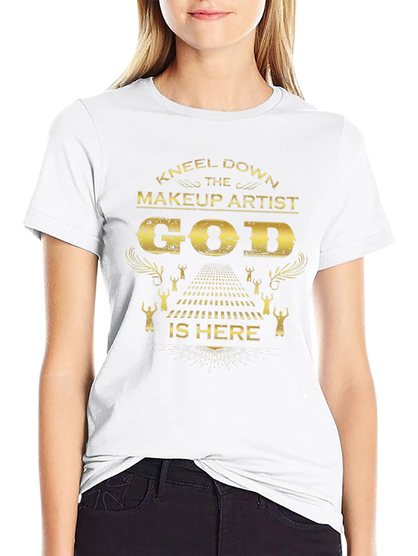 Kneel Down Makeup Artist God T-Shirt