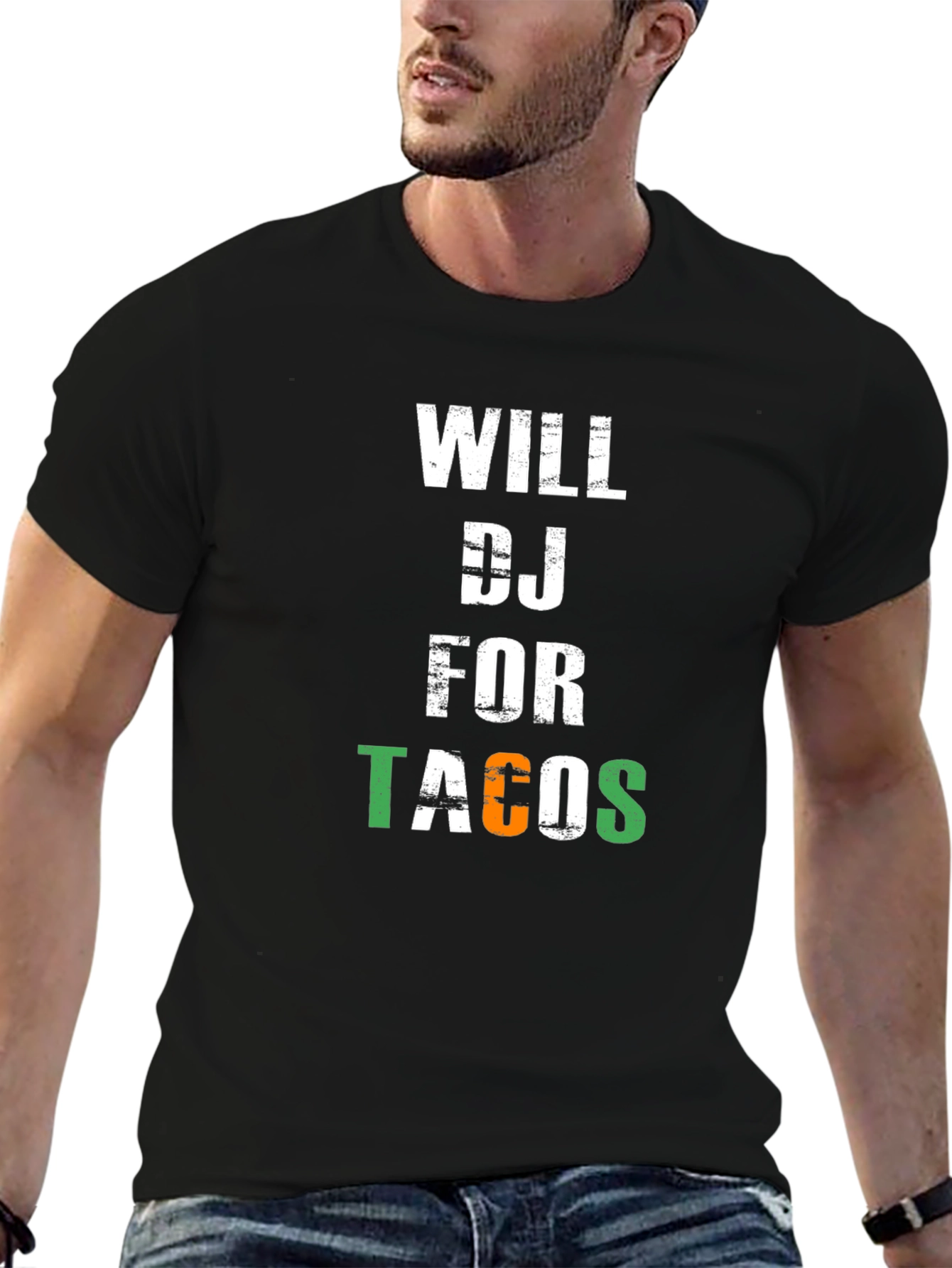 Will DJ for Tacos Graphic T-Shirt