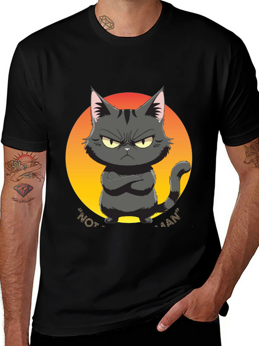 Grumpy Cat Graphic Tee - Not a Fan Black T-Shirt