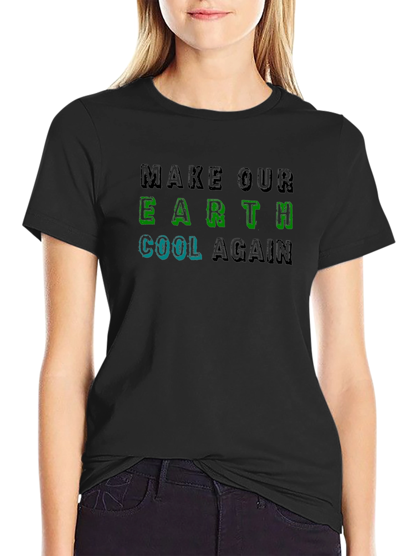 Earth Cool Again Graphic Tee - Climate Awareness