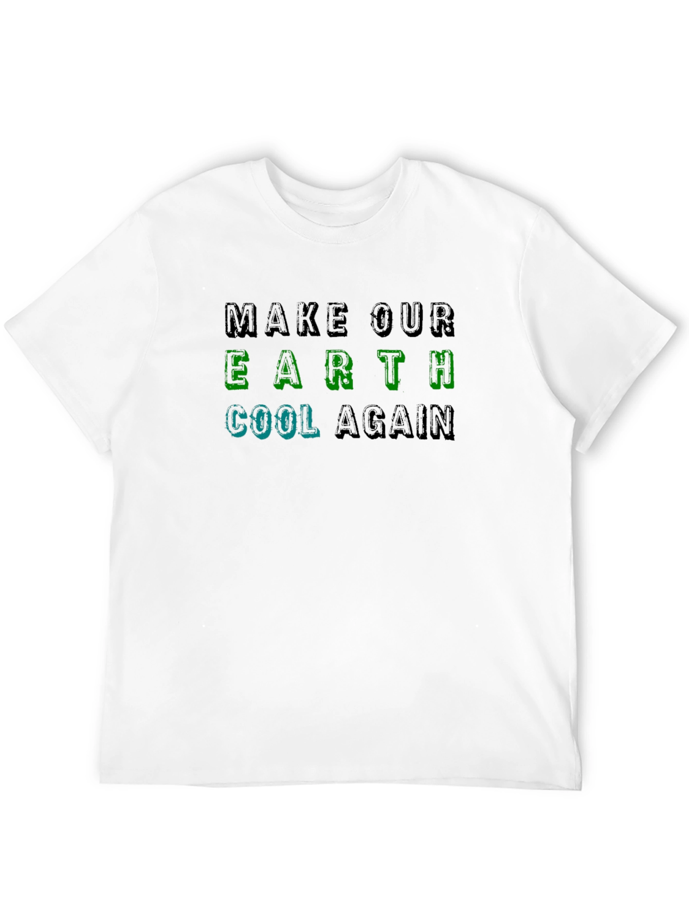 Earth Cool Again Graphic Tee - Climate Awareness