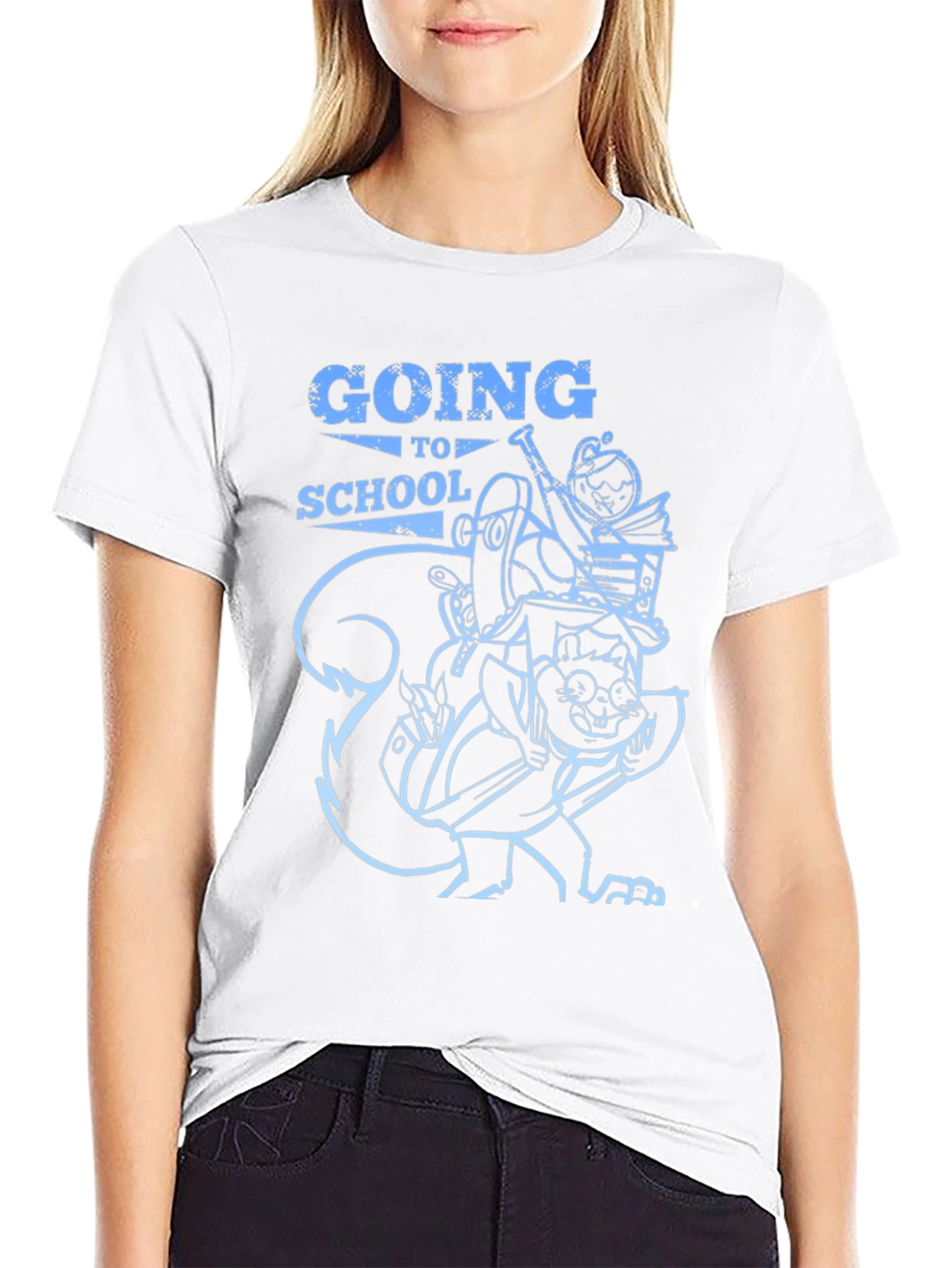 Going To School Graphic T-Shirt