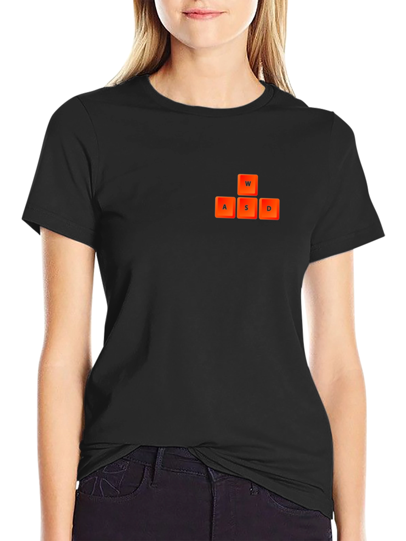 WASD Gaming Keyboard T-Shirt - Black