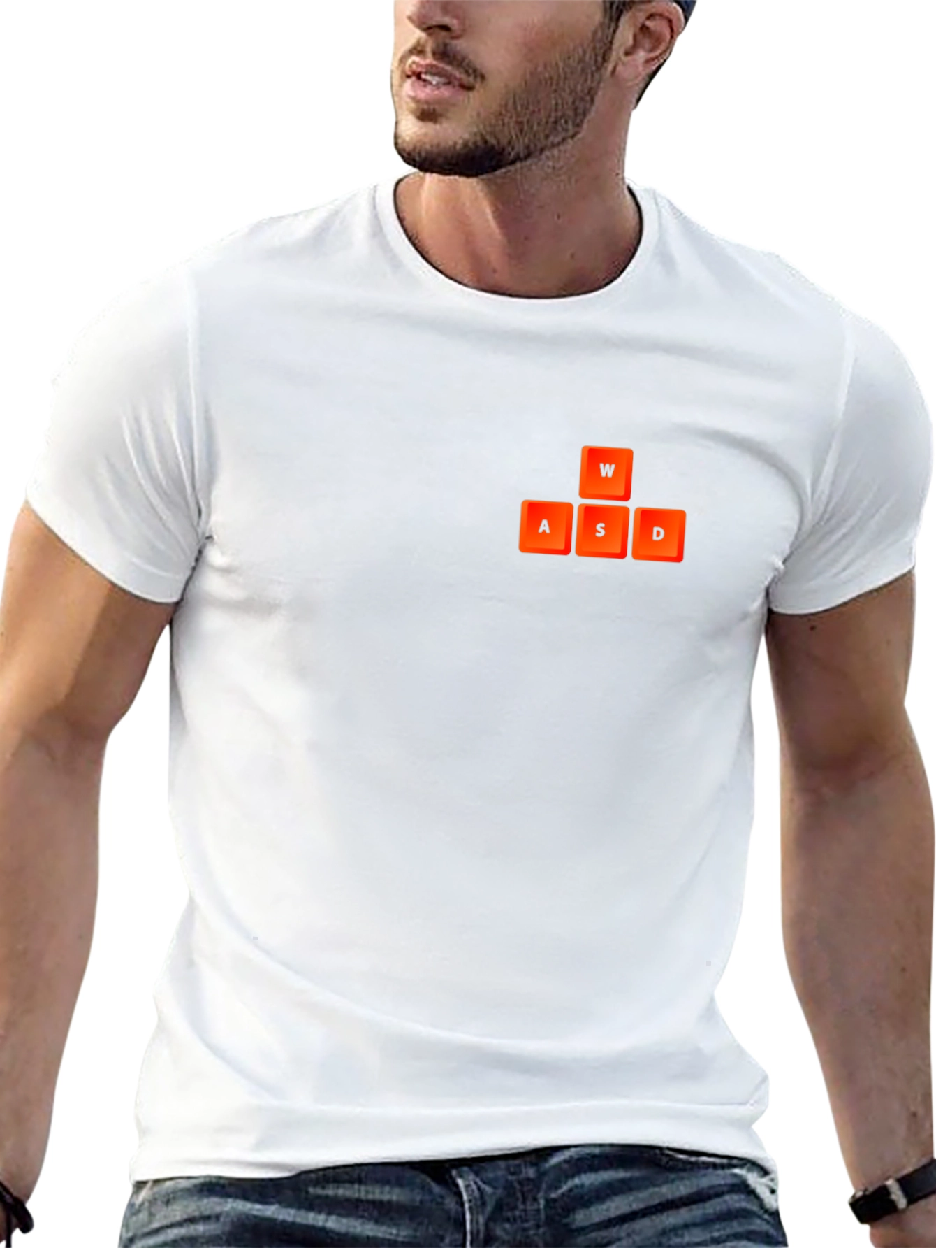 WASD Gaming Keyboard T-Shirt - Black