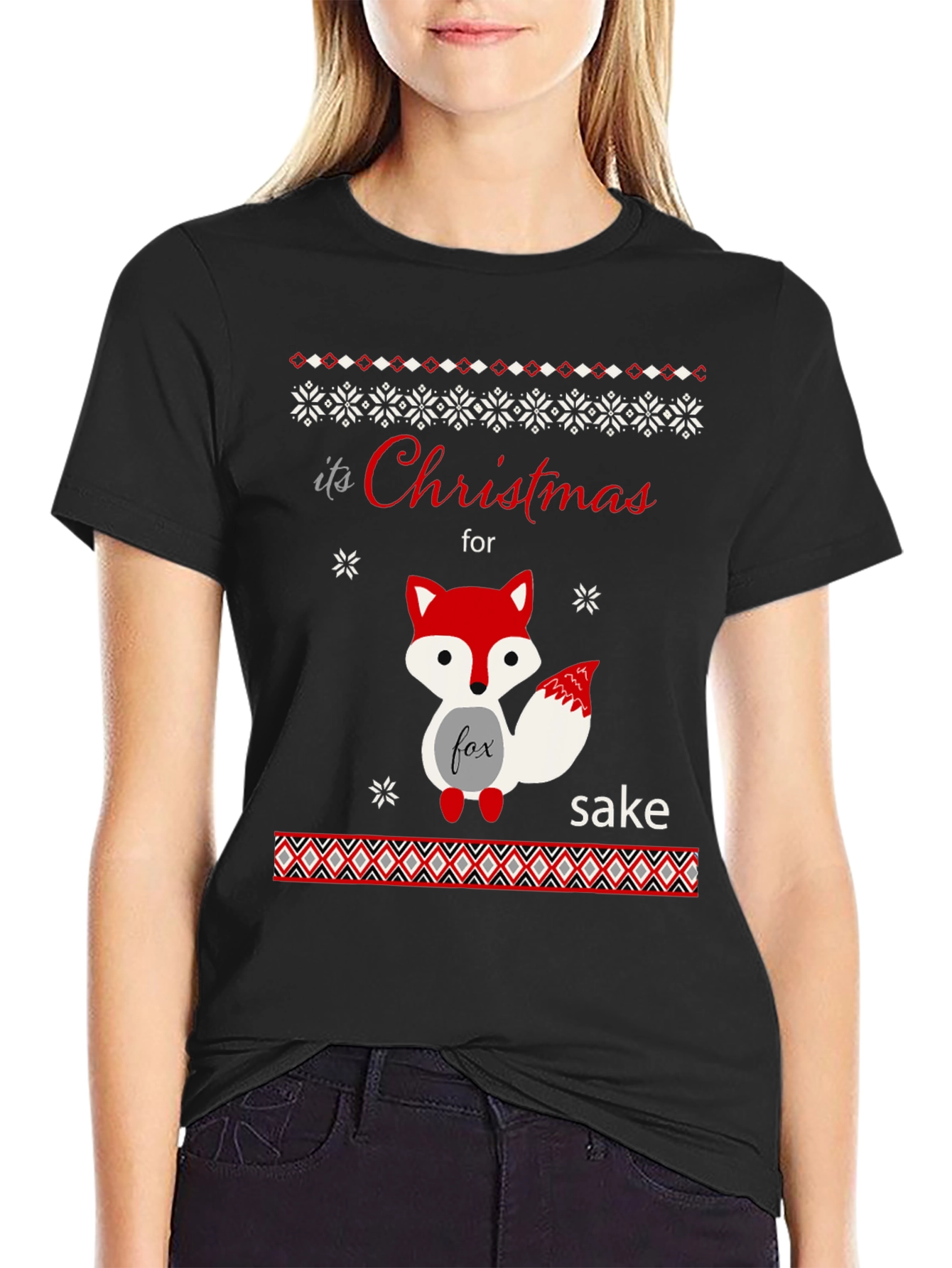 Funny Christmas Fox T-Shirt