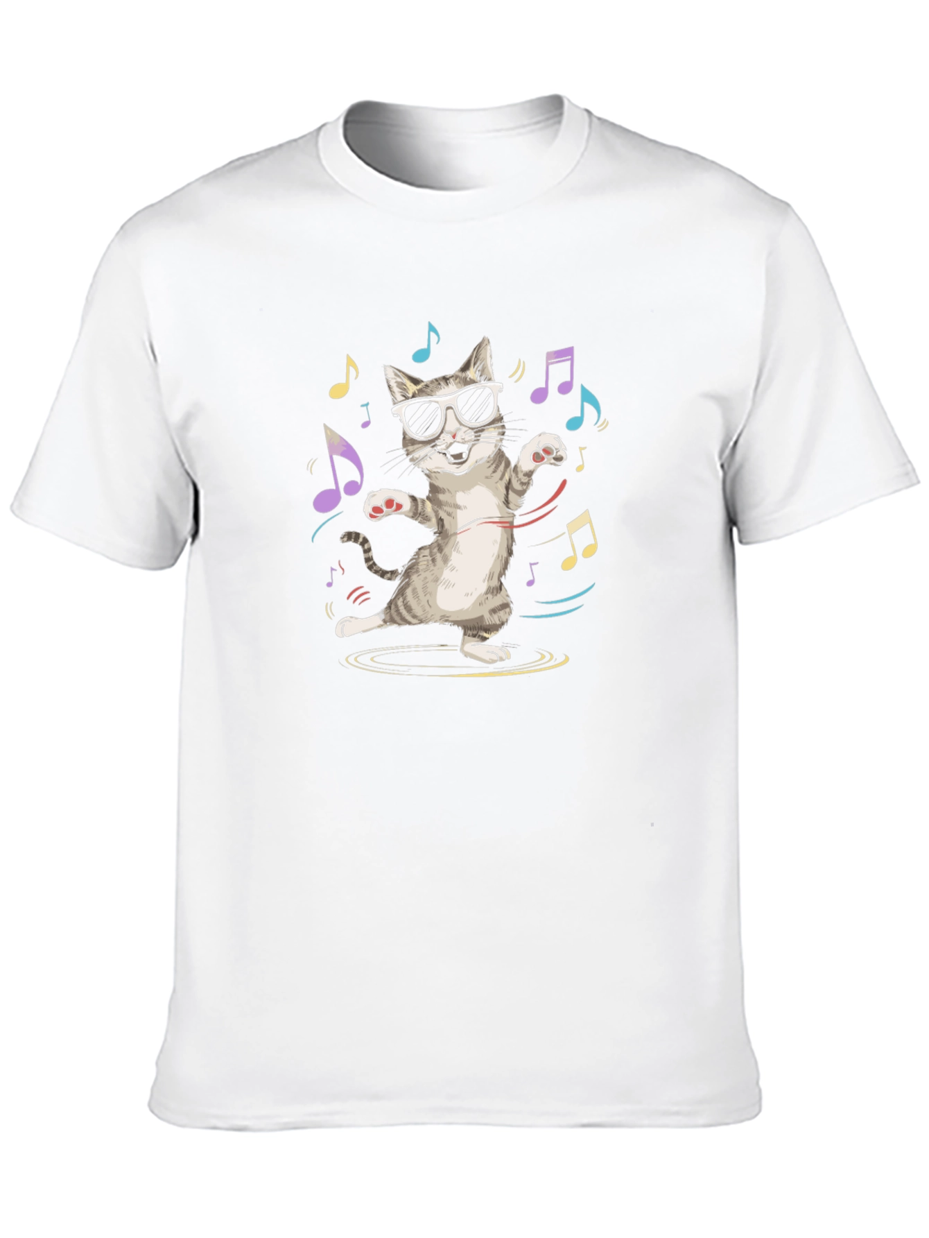 Cool Cat Music T-Shirt - Unisex Cotton Tee