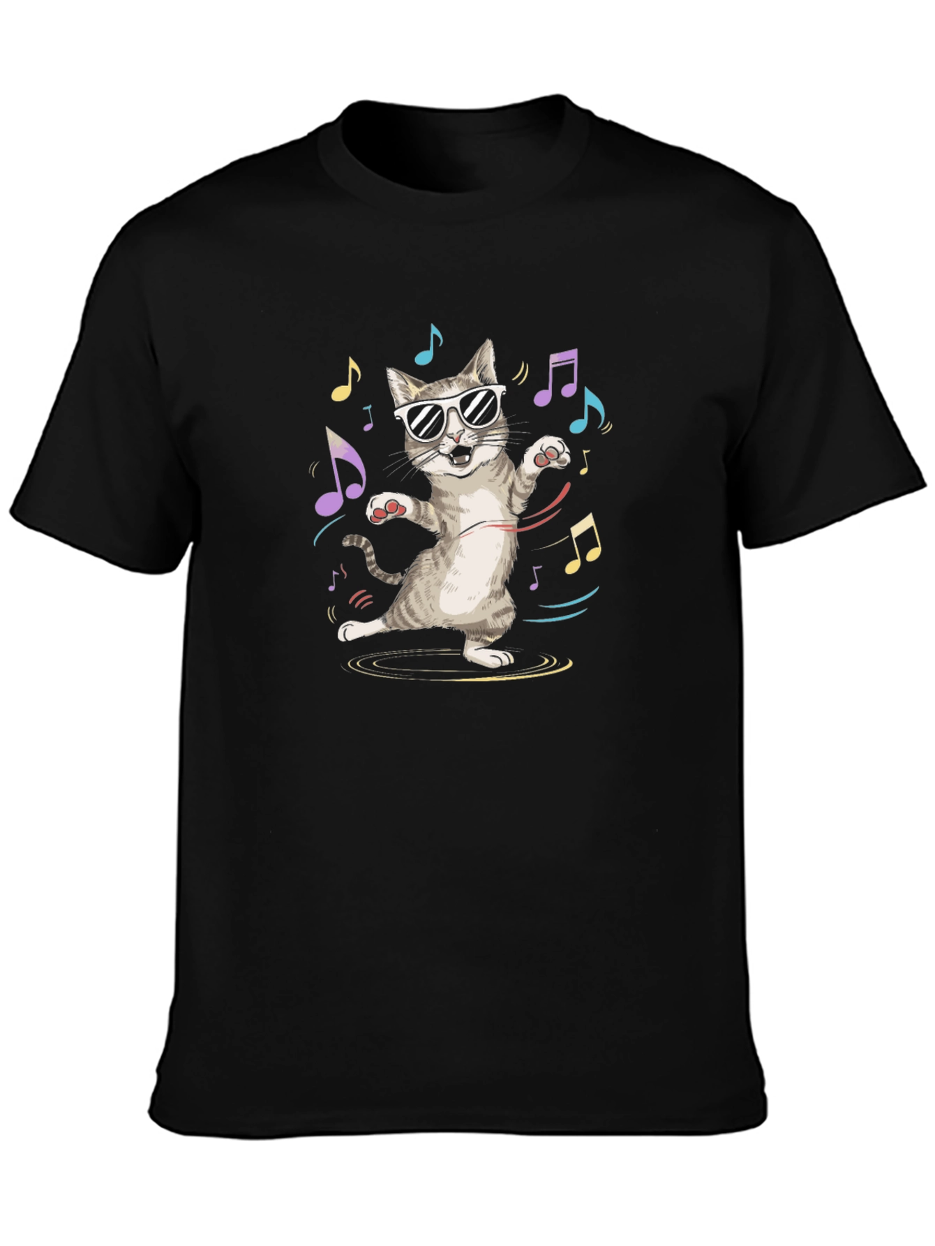 Cool Cat Music T-Shirt - Unisex Cotton Tee