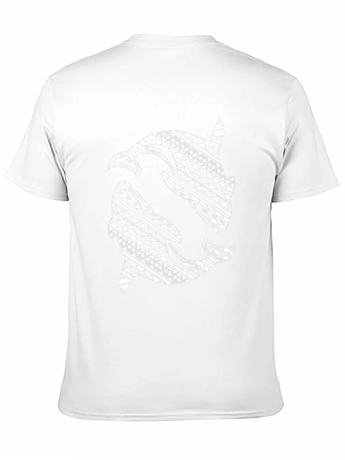 Tribal Orca Design Black T-Shirt