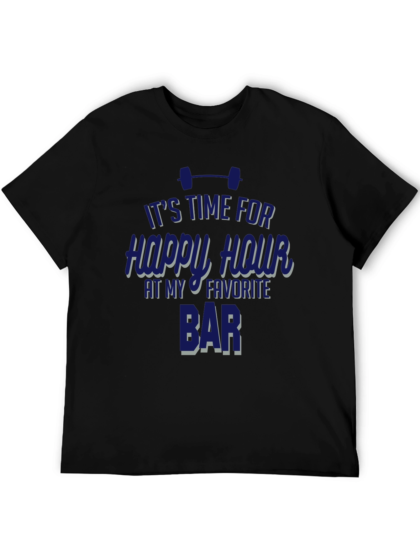 Gym Happy Hour Graphic T-Shirt