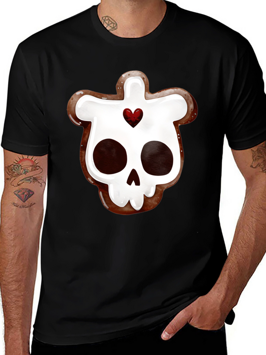 Skull Gingerbread Cookie Graphic Tee