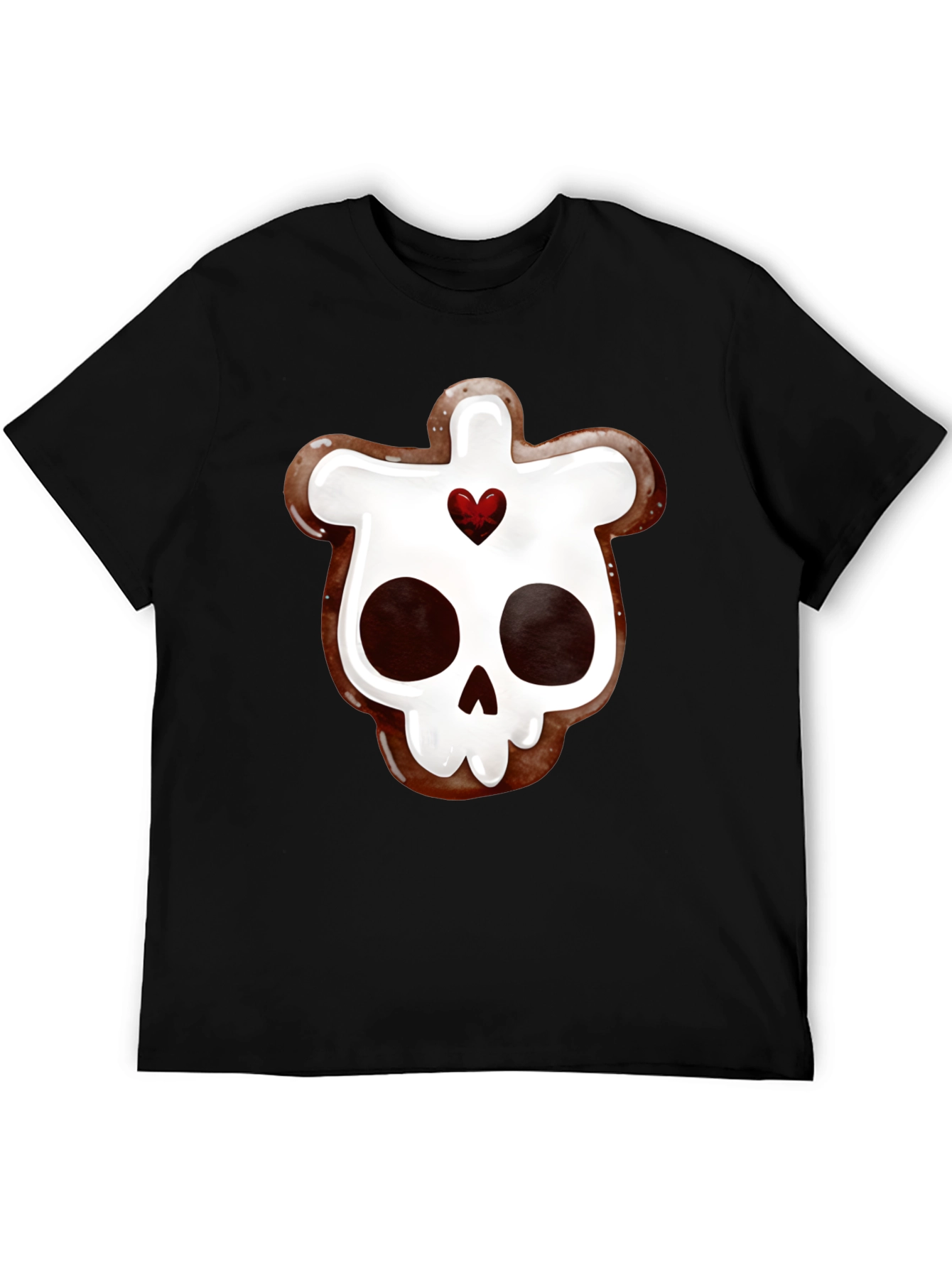 Skull Gingerbread Cookie Graphic Tee