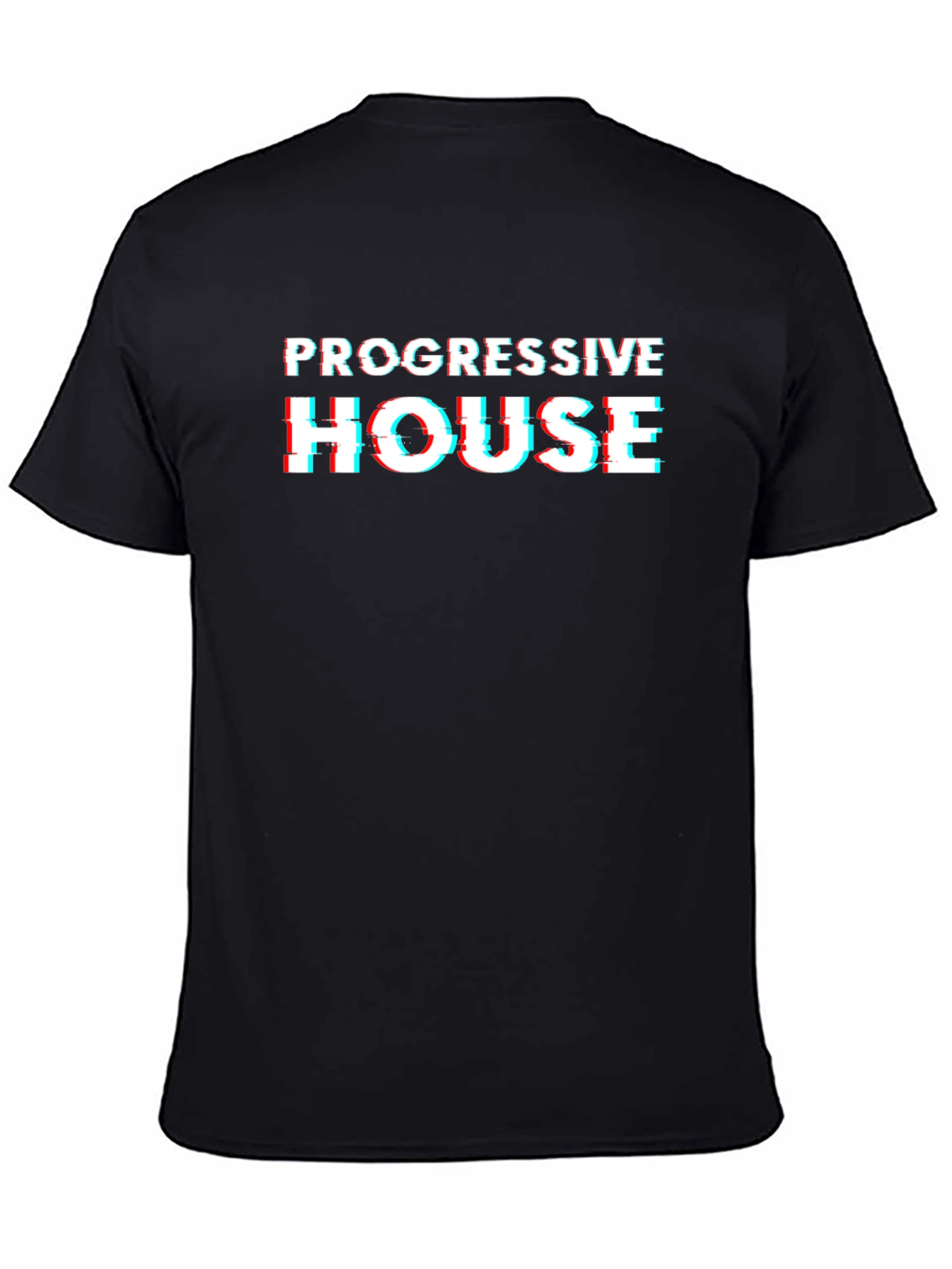 Progressive House Glitch Tee - Black