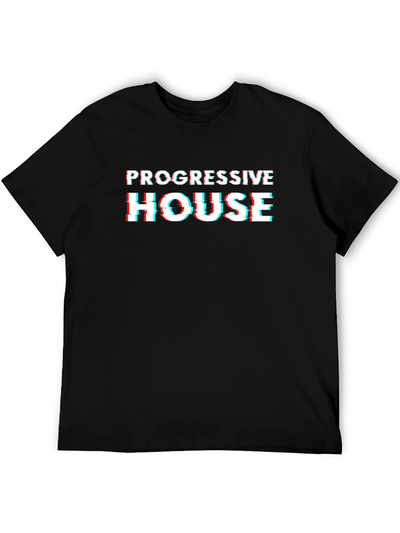 Progressive House Glitch Tee - Black