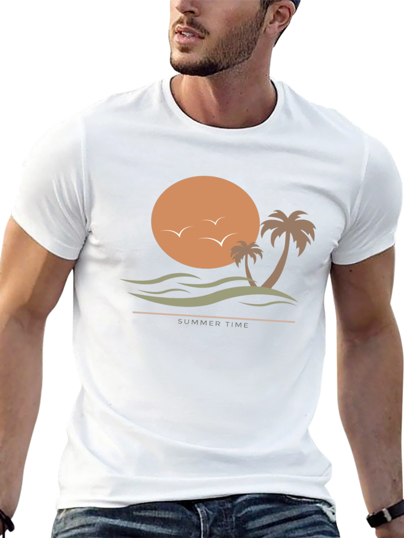 Summer Time Graphic Tee - Black T-Shirt