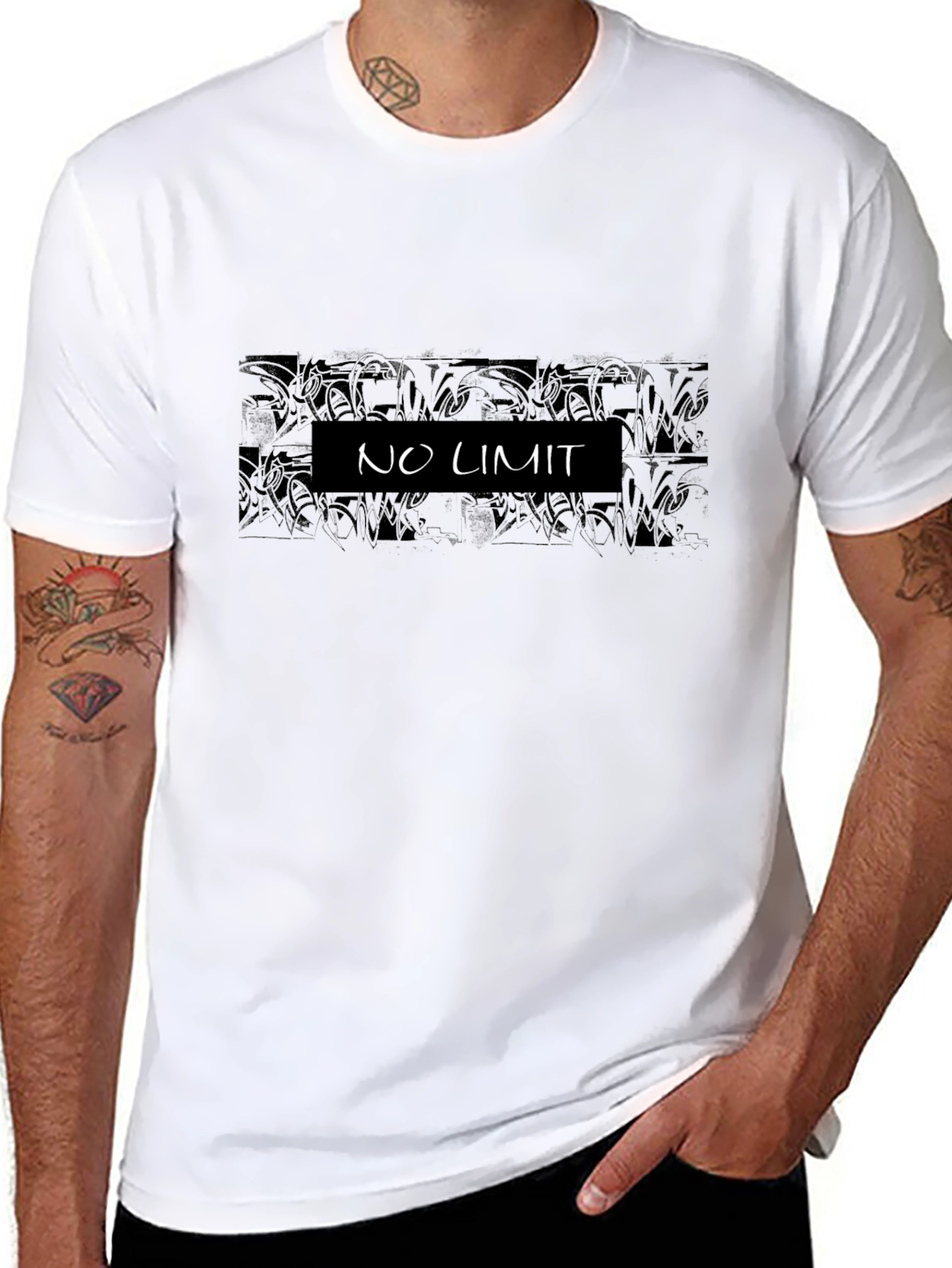 No Limit Graphic T-Shirt - Cool Casual Tee