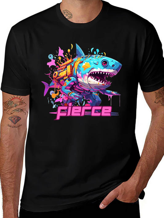 Fierce Cyberpunk Shark T-Shirt